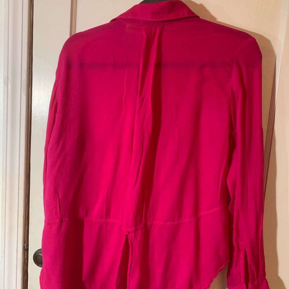 Pink Bella Dahl soft button down top